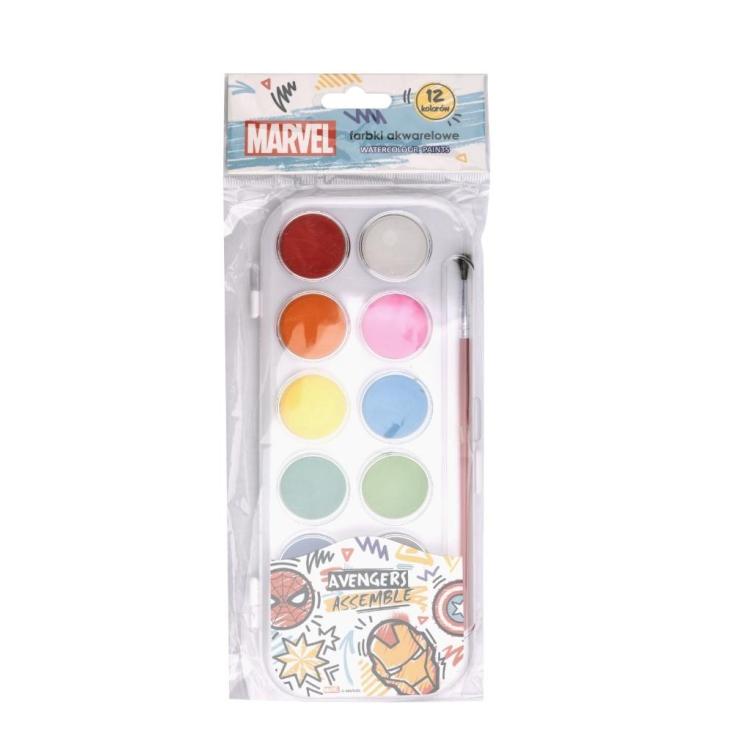 Farby akwarelowe Avengers 12 kolorów