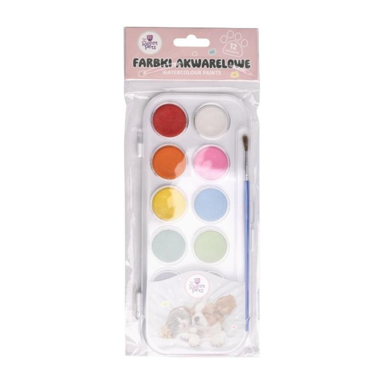 Farby akwarelowe The Sweet Pets 12 kolorów
