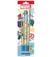 Pędzelki z naturalnego włosia Avengers 5szt