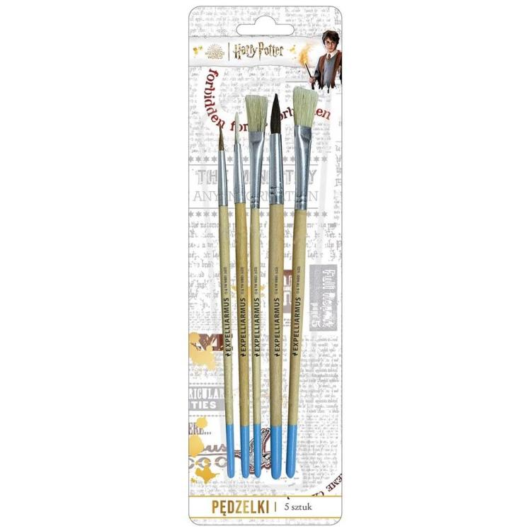 Pędzelki z naturalnego włosia Harry Potter 5szt.