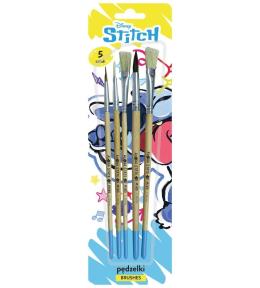 Pędzelki z naturalnego włosia 5szt Stitch