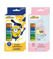 Kredki pastelowe Jumbo 12 kolorów Minionki