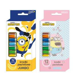 Kredki pastelowe Jumbo 12 kolorów Minionki