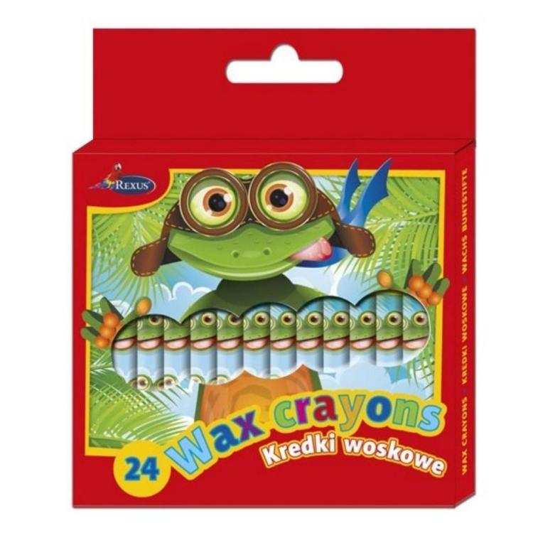Kredki woskowe 24 kolory