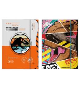 Teczka z gumką A4 Jurassic park mix