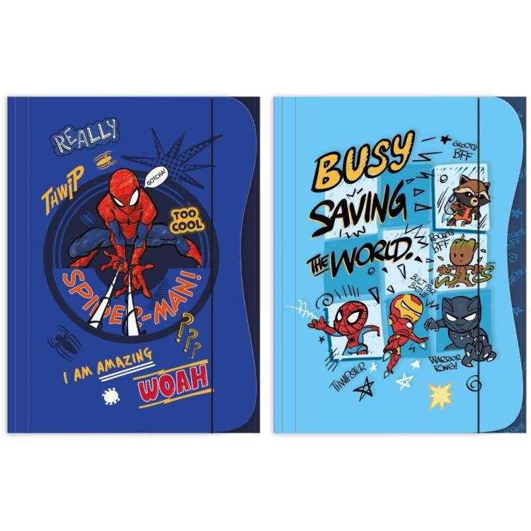 Teczka z gumką A4 Spider man mix