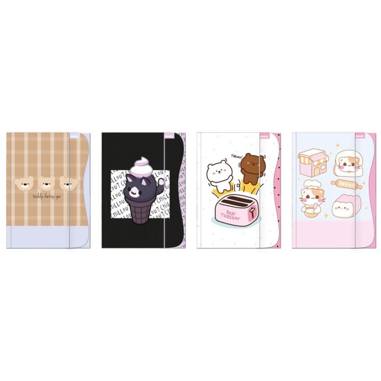 Teczka z gumką A4 no name - dziewczynka mix