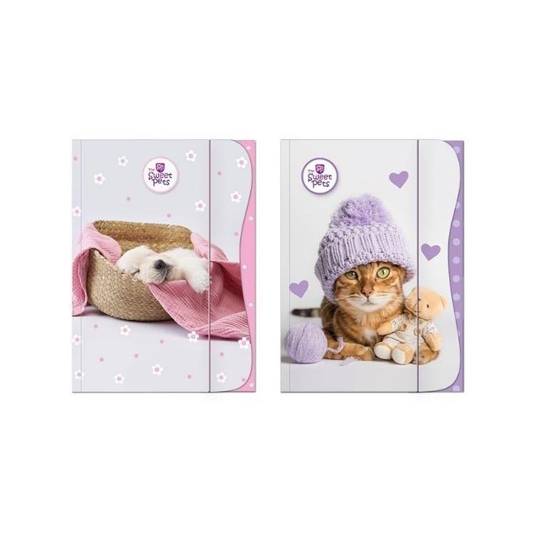 Teczka z gumką A4 The Sweet Pets - Kids mix