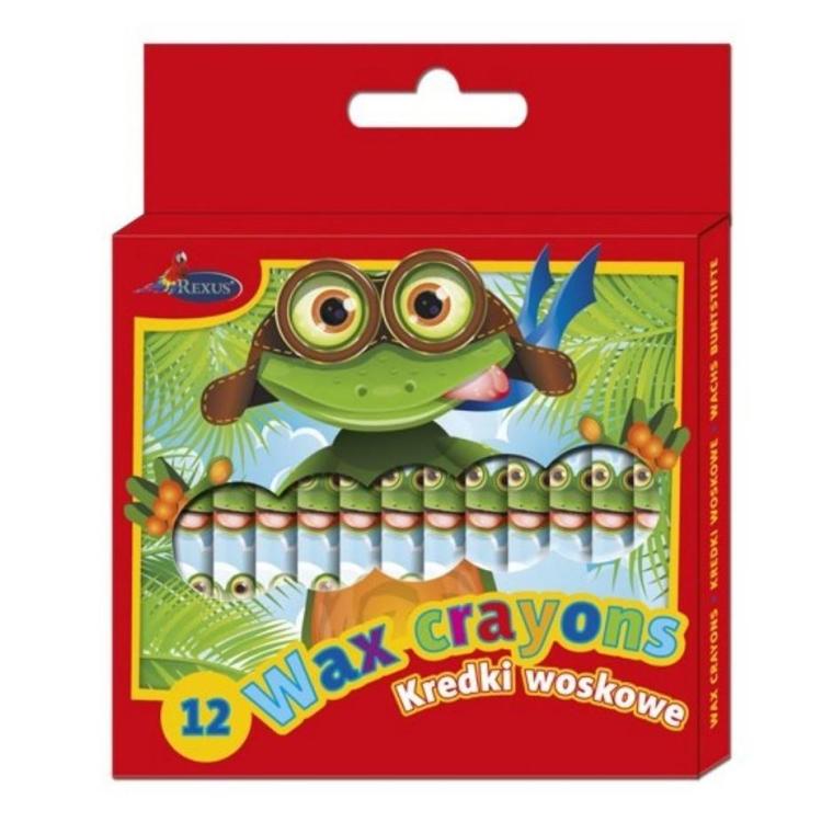 Kredki woskowe 12 kolorów
