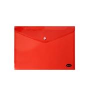 Teczka kopertowa na zatrzask A5 PCV czerwona