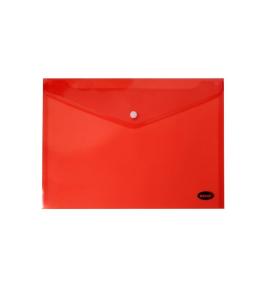 Teczka kopertowa na zatrzask A5 PCV czerwona