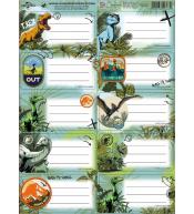 Naklejki na zeszyty pasek Jurassic park