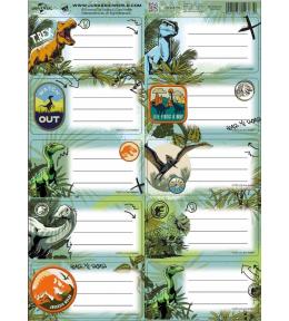 Naklejki na zeszyty pasek Jurassic park