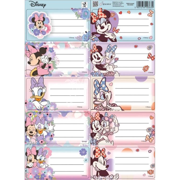 Naklejki na zeszyty pasek Minnie mouse