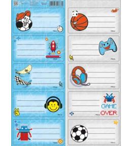 Naklejki na zeszyty pasek No name - chłopiec