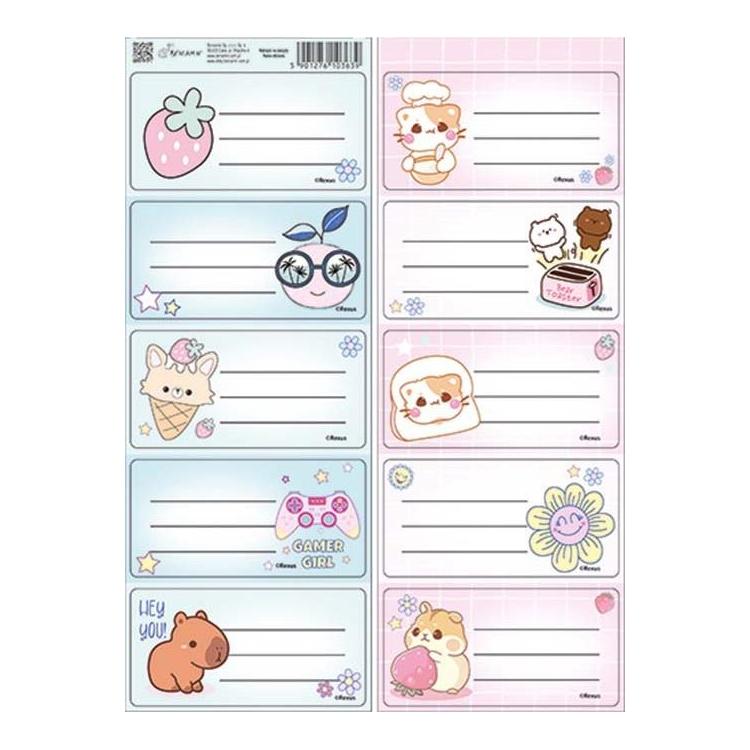 Naklejki na zeszyty pasek No name - dziewczynka