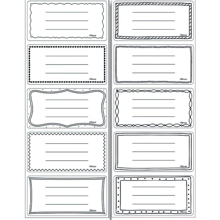 Naklejki na zeszyty pasek Unisex