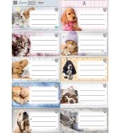 Naklejki na zeszyty pasek The Sweet Pets kids
