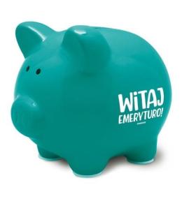 Skarbonka Pastel-Witaj emeryturo