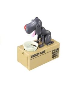 Skarbonka Pies zjadający monety grafitowy