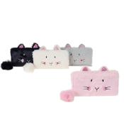 Portfel pluszowy z pomponem MIX