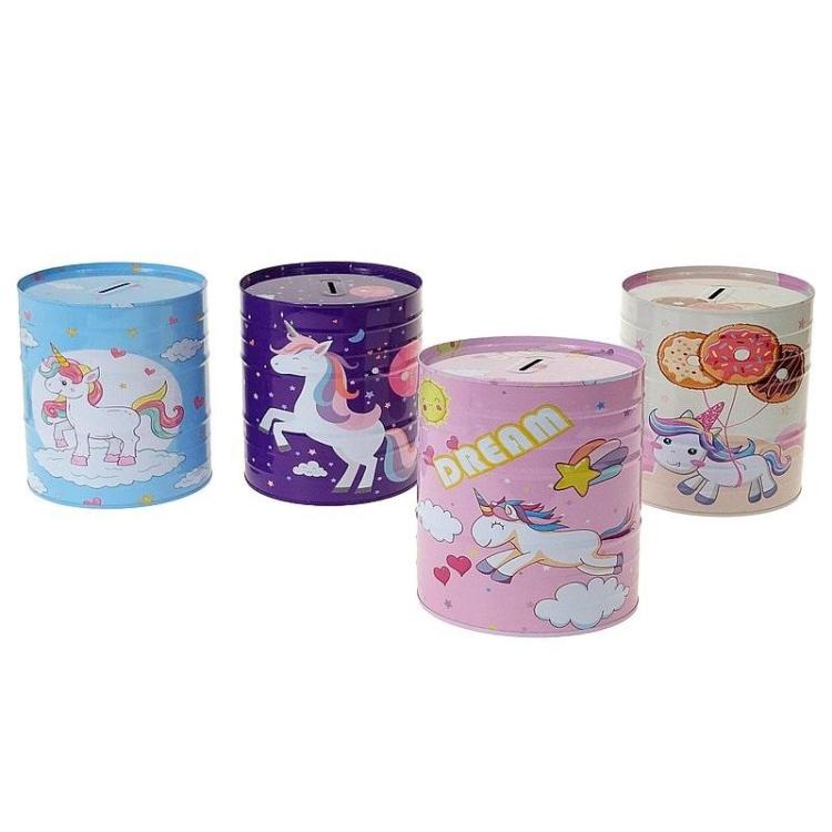 Skarbonka metalowa Jednorożec MIX