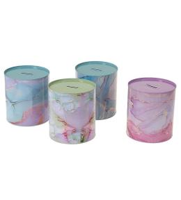 Skarbonka metalowa Marmur MIX