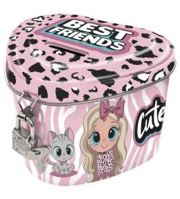 Skarbonka z kłódką serce Best Friends 10 DERFORM