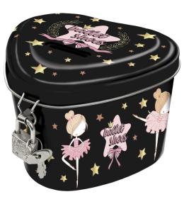 Skarbonka z kłódką serce Baletnica 12 DERFORM