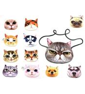 Torebka welurowa kot 22x17cm MIX