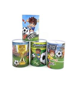 Skarbonka metalowa Piłka nożna mix