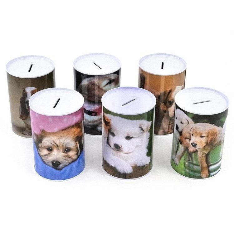 Skarbonka metalowa Zwierzaki mix