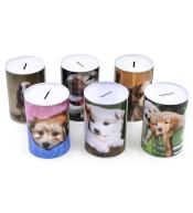 Skarbonka metalowa Zwierzaki mix