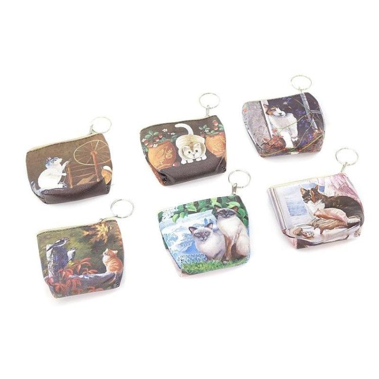 Portmonetka z kotkiem zapinana MIX