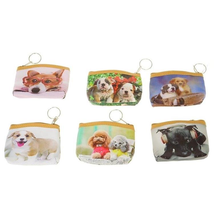 Portmonetka Pieski zapinana zamkiem MIX