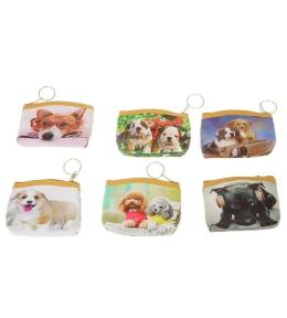 Portmonetka Pieski zapinana zamkiem MIX
