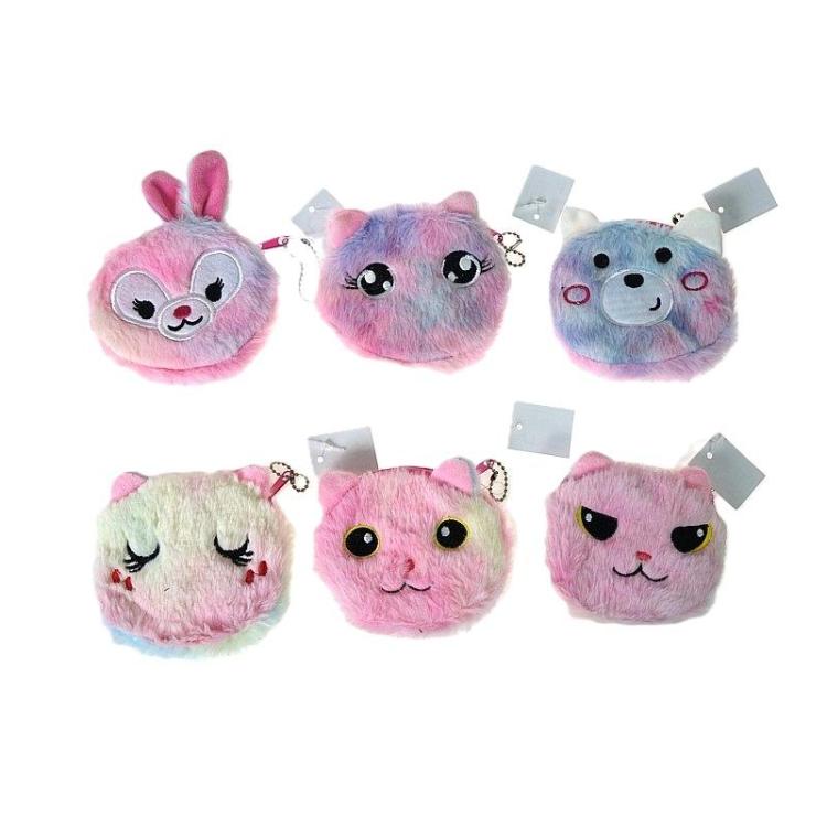 Portmonetka pluszowa zwierzak MIX