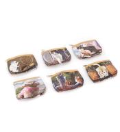 Portmonetka z kotkiem zapinana MIX