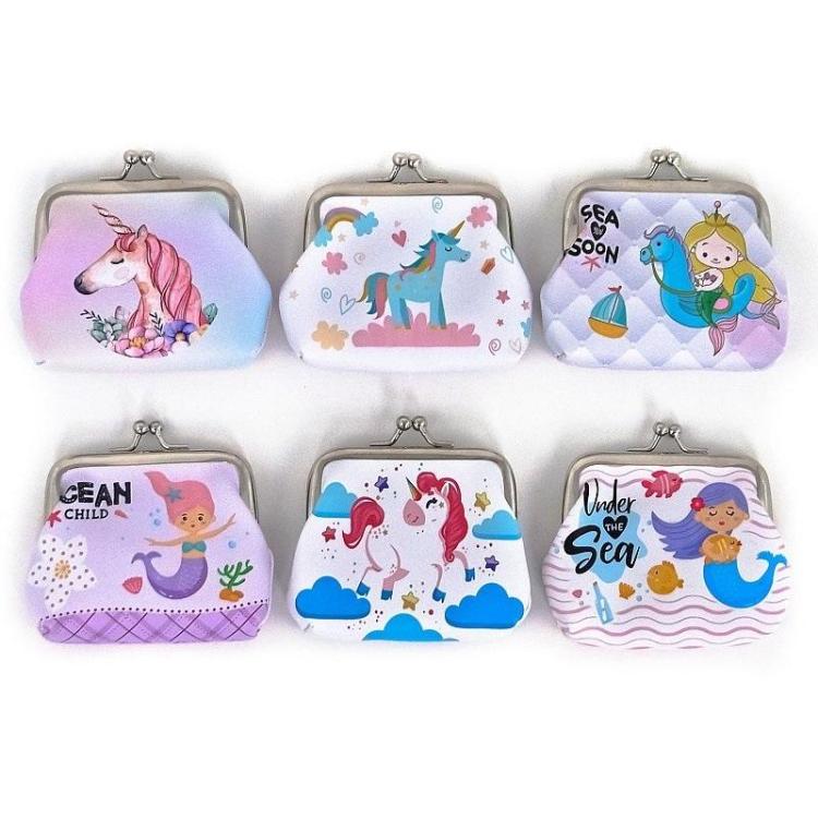 Portmonetka dziewczęca 10x9cm MIX