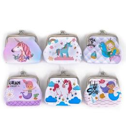 Portmonetka dziewczęca 10x9cm MIX
