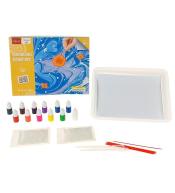 Zestaw artystyczny do malowania na wodzie + farby