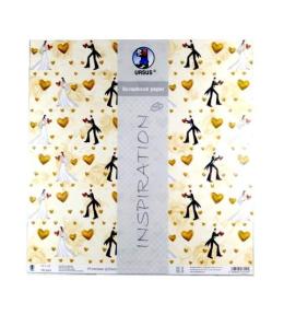 Papier do scrapbookingu ślubne 1 5 arkuszy