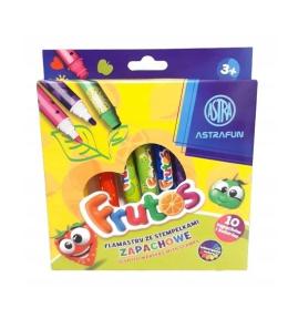 Flamastry okrągłe zapachowe stemple 10kol ASTRA