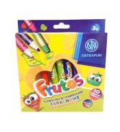 Flamastry okrągłe zapachowe stemple 10kol ASTRA