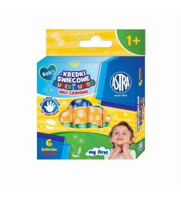 Kredki świecowe okrągłe Super Jumbo 6kol ASTRA