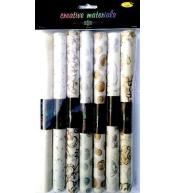 Papier transparentny z nadrukiem 25x30cm 7szt