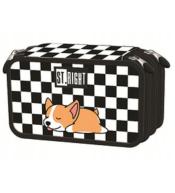 Piórnik potrójny z wyposażeniem PC5 Sleepy Corgi