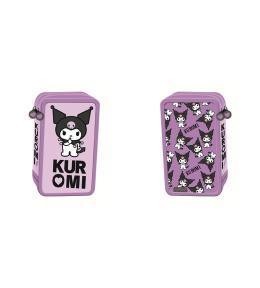 Piórnik potrójny z wyposażeniem Kuromi violet