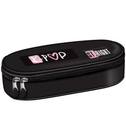 Piórnik saszetka z wewnętrzną klapką Pink K-Pop