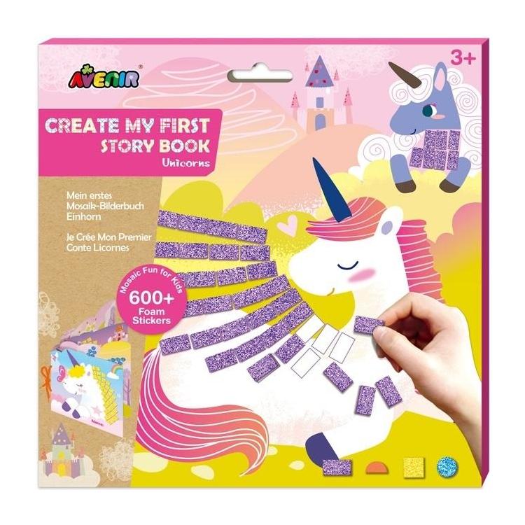 Książeczka z mozaikami - Jednorożce